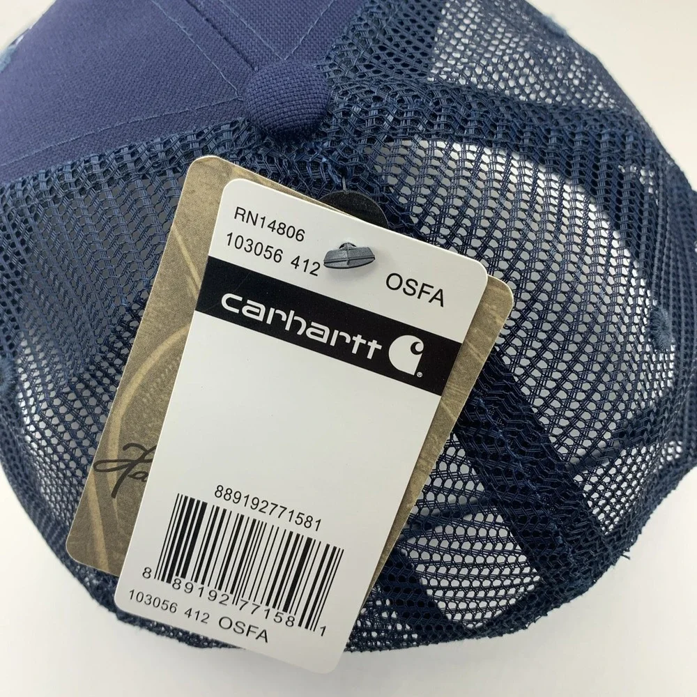 Knippelmier Chevrolet Hat Carhartt Blue Mesh Trucker OSFA Adjustable Snapback